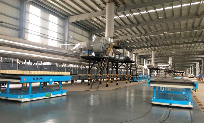 Successful Ignition of the Second Cellular Ceramics Intelligent Production Line Constructed by KEDA Ceramics Machinery for Fujian Desheng New Building Materials